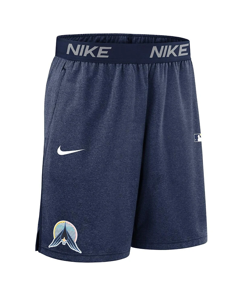 Nike Men's Navy Minnesota Twins Authentic Collection City Connect Performance Knit Shorts