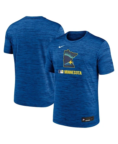 Nike Men's Blue Minnesota Twins 2025 City Connect Authentic Collection Velocity Performance T-Shirt