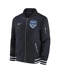 Nike Men's Black Detroit Tigers Authentic Collection City Connect Full-Zip Bomber Jacket