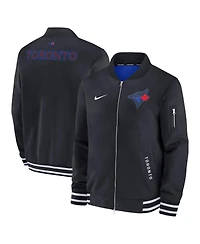 Nike Men's Black Toronto Blue Jays Authentic Collection City Connect Full-Zip Bomber Jacket