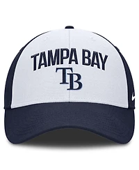 Nike Men's White/Navy Tampa Bay Rays Club Performance Adjustable Hat