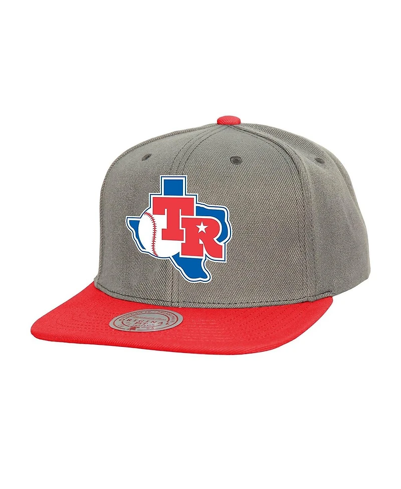 Mitchell & Ness Men's Texas Rangers Cooperstown Collection Basic Flip Snapback Hat