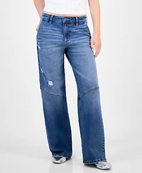 Celebrity Pink Juniors' Slouchy Skater Wide-Leg Jeans