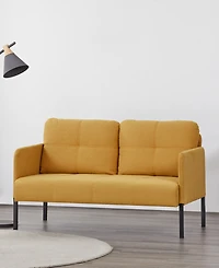 Gold Sparrow 49.5" Polyester Fremont Loveseat, Created for Macy's