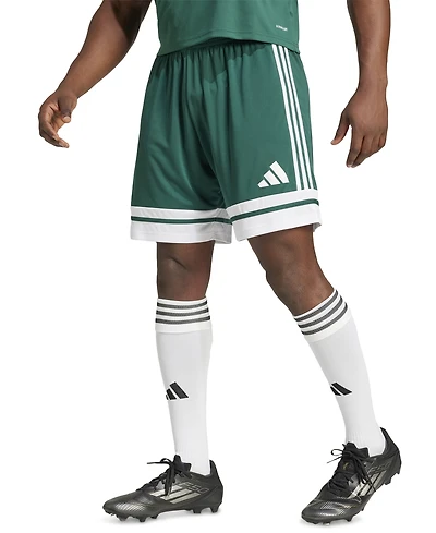 adidas Men's Regular-Fit Squad 25 Logo Shorts