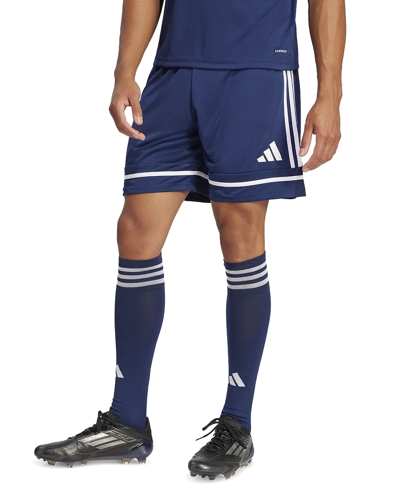 adidas Men's Regular-Fit Squad 25 Logo Shorts