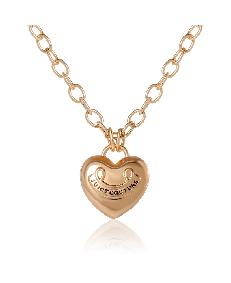 Juicy Couture Gold-Tone Heart Pendant Necklace