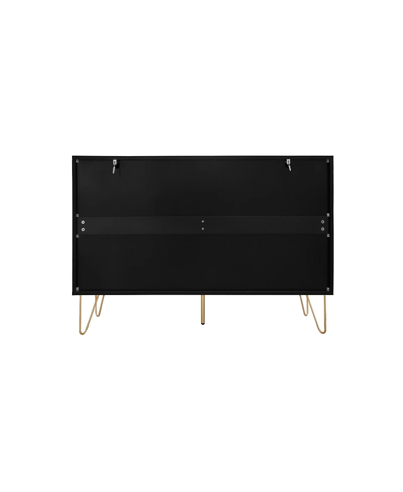 Streamdale Modern 6 Drawer Dresser with Carving
