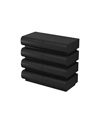 Streamdale 8 Drawer Dresser for Bedroom, Black Dresser No Handle, Modern 8 Chest of Drawers with Wide Storage