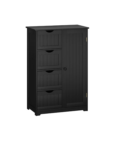 Standing Indoor Wooden Cabinet with 4 Drawers