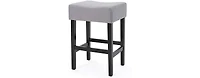 Streamdale Modern Bonded Leather Transitional Counter Stools, Set of 2 (Brown)