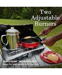 Coleman Triton+ 2-Burner Propane Gas Camping Stove