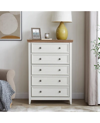 Streamdale Modern 5-Drawer Dresser Storage and Style