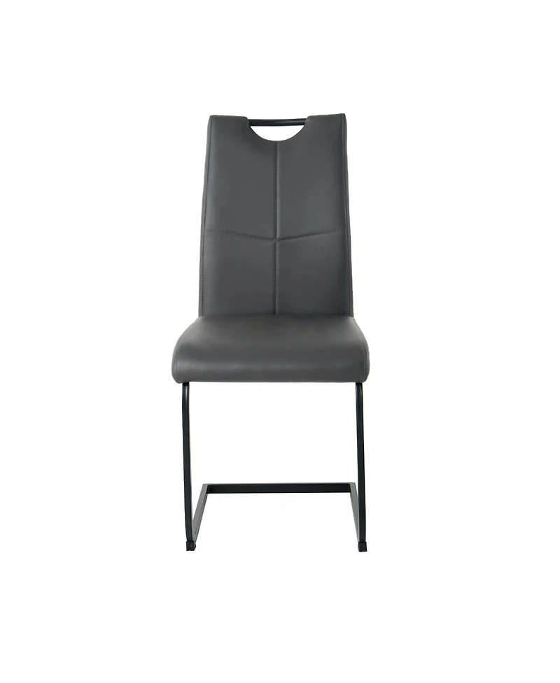 Streamdale Modern Upholstered Charcoal Dining Chair (Set of 4)