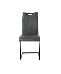 Streamdale Modern Upholstered Charcoal Dining Chair (Set of 4)