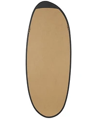 Rosemary Lane 51" Wooden Abstract Oval Room Wall Mirror