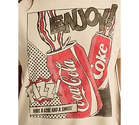 Lucky Brand Women's Cotton Have A Coke And Smile Graphic T-Shirt