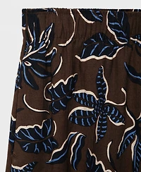 Mango Women's Printed Culotte Pants