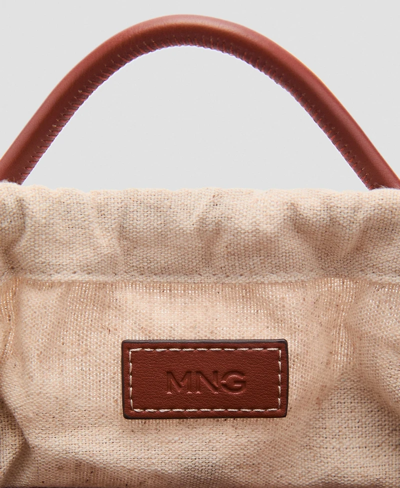 Mango Women's Mini Shopper-Style Shoulder Bag
