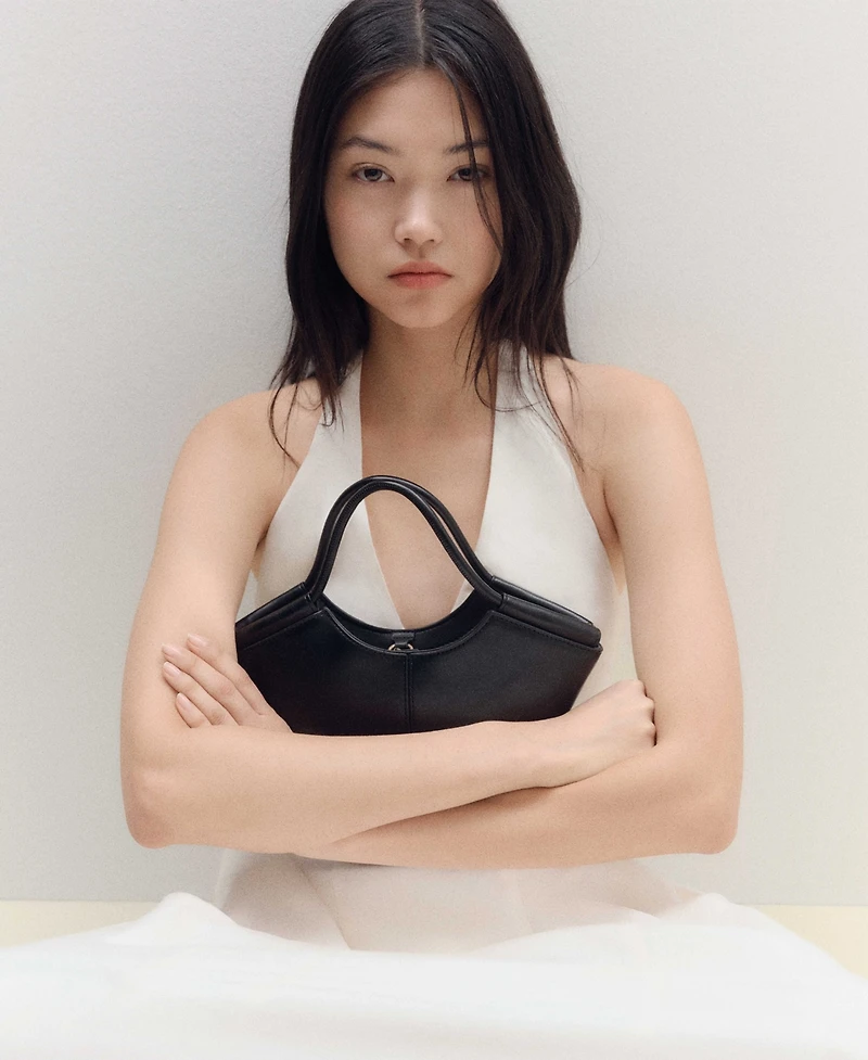 Mango Women's Mini Shopper-Style Shoulder Bag