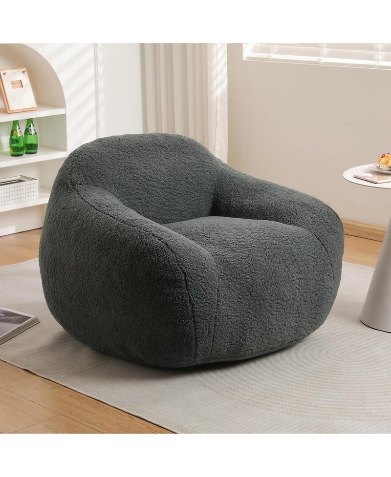 Streamdale Comfy Bean Bag Chair with Armrest and Memory Foam Filler