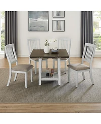 Streamdale Folding Table Seats 4, Storage, Space-Saving, Expandable