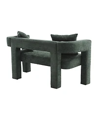 Streamdale Upholstered Chenille Loveseat Compact Sofa for Living Areas (Emerald)
