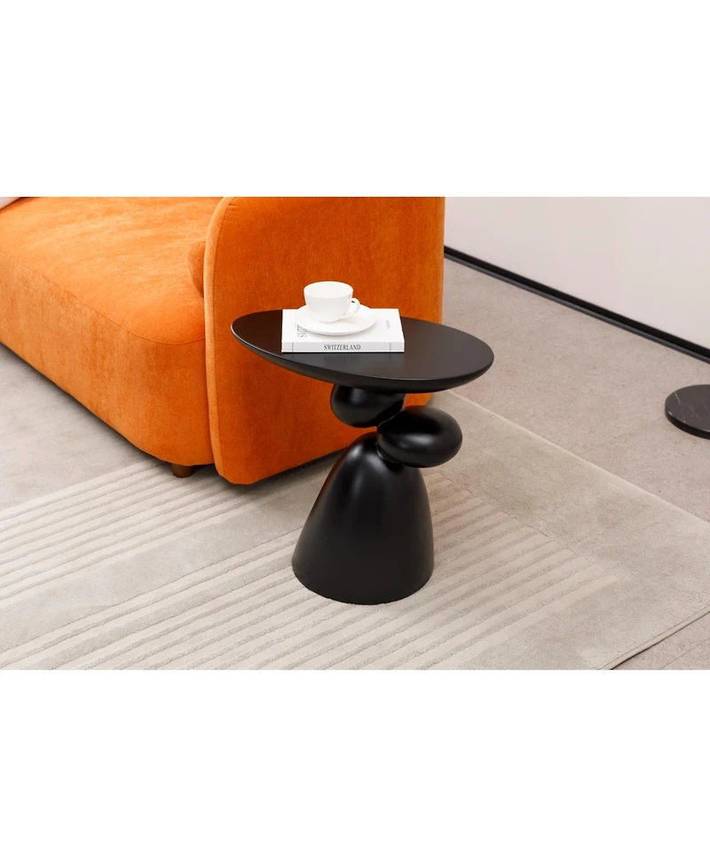 Streamdale Furniture Fiberglass End Table Modern Decor for Any Room