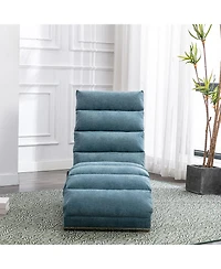 Streamdale Furniture Modern Linen Chaise Lounge Chair