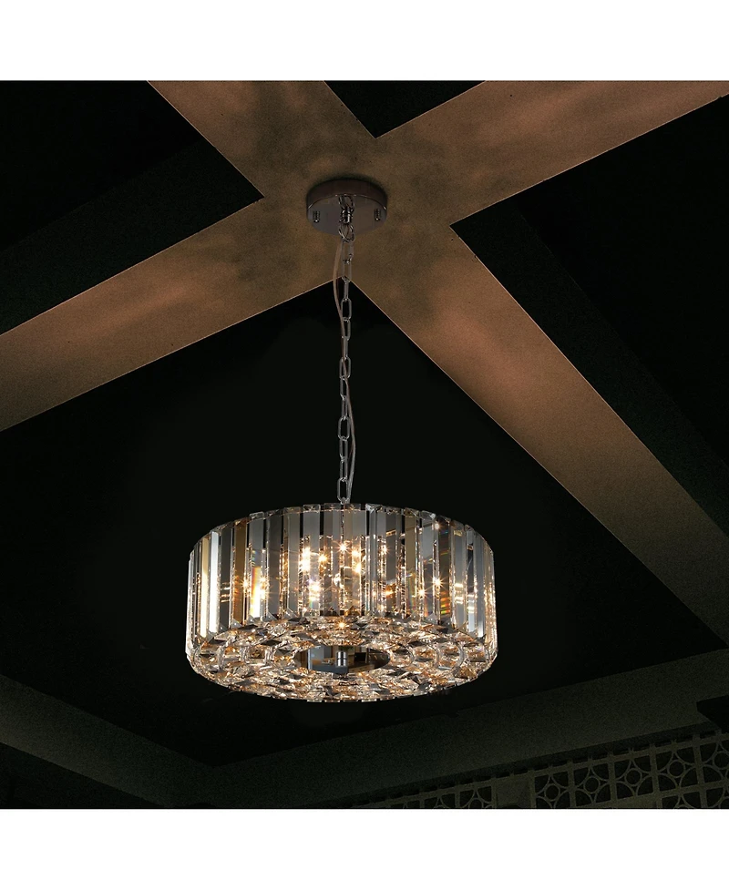 Streamdale Modern Crystal Chandelier for Living-Room Round Cristal Lamp Luxury Home Decor Light Fixture