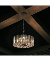 Streamdale Modern Crystal Chandelier for Living-Room Round Cristal Lamp Luxury Home Decor Light Fixture