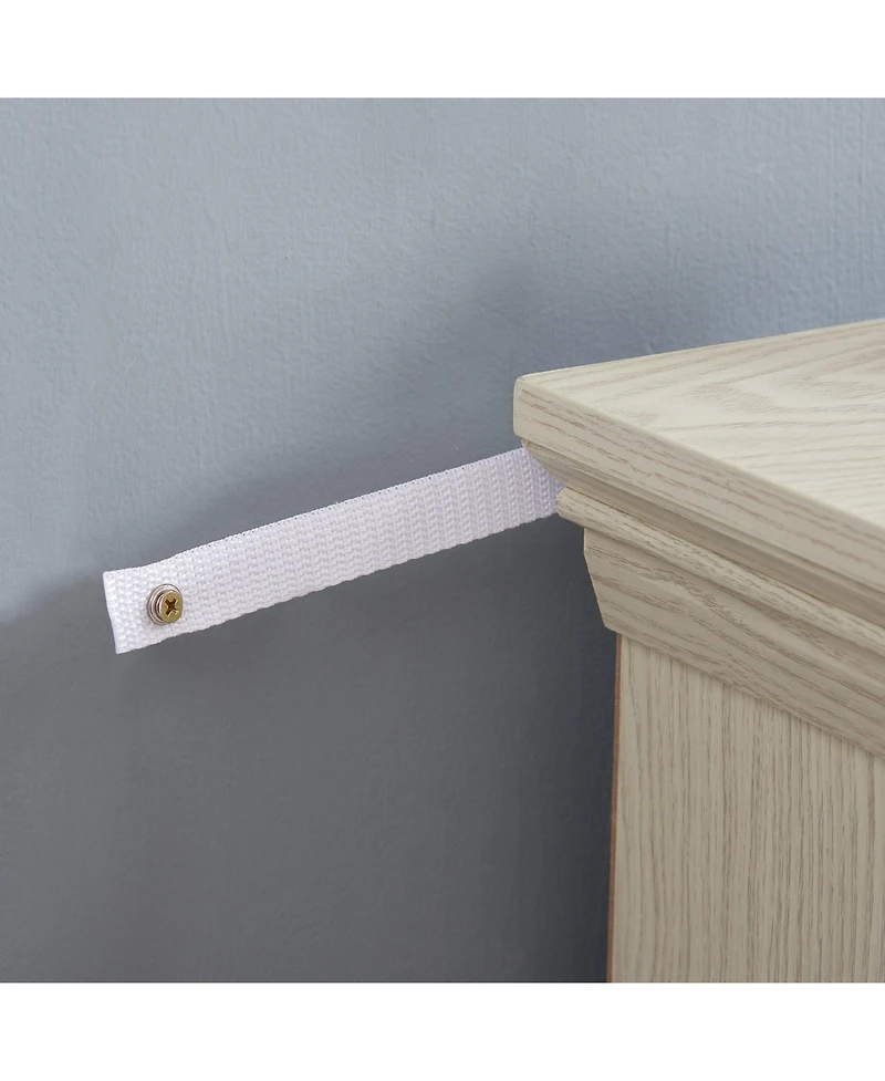 Streamdale Furniture Farmhouse Tv Stand, 60" Modern Entertainment Console with 2 Doors, White