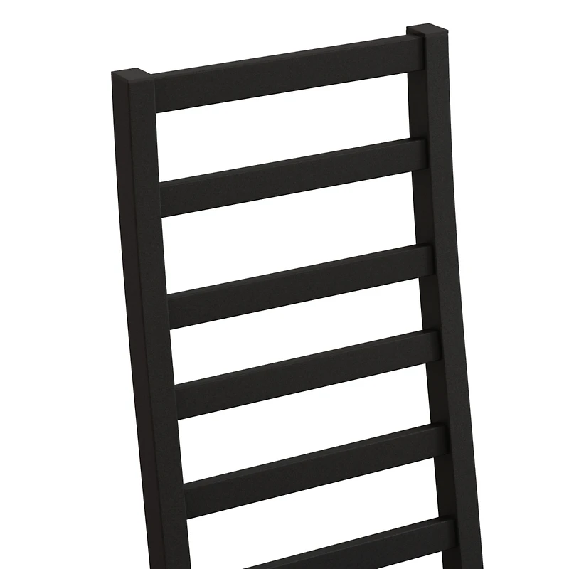 Streamdale Modern Metal Dining Chairs, Set of 2 (Black)