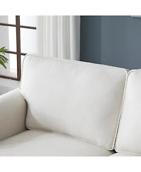 Streamdale 83" Nailhead Trim Sofa, 22" Seat, Faux Leather, Traditional 3-Seater