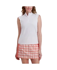 Stella Parker Women's Mock Neck Zip Front Top