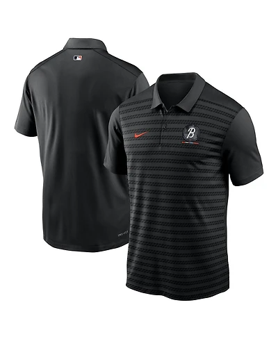 Nike Men's Black Baltimore Orioles Authentic Collection City Connect Victory Performance Polo Shirt