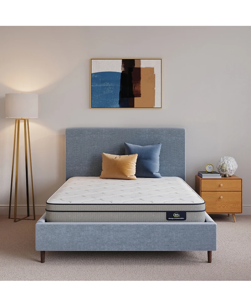 Closeout! Serta Flowering Cherry 8" Plush Euro-Top Mattress