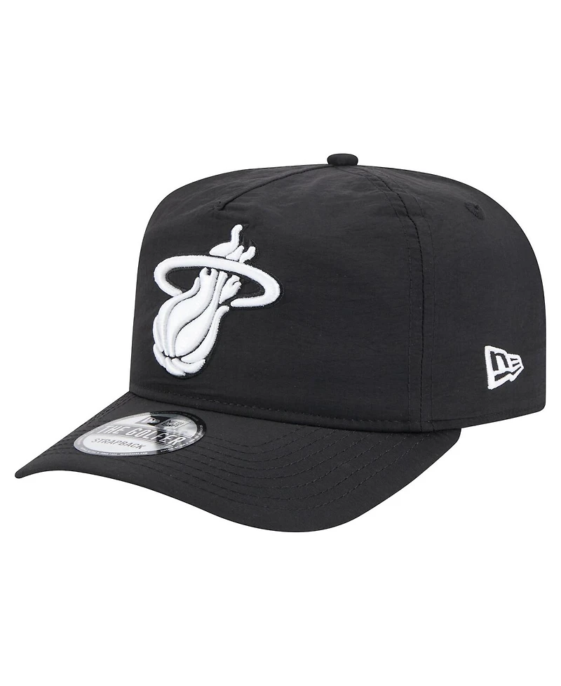 New Era Men's Black Miami Heat Injection Everyday Golfer Adjustable Hat