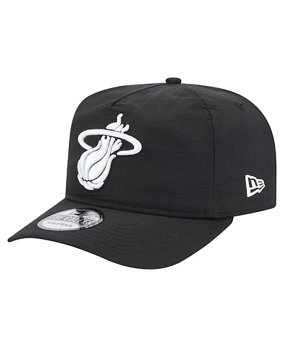 New Era Men's Black Miami Heat Injection Everyday Golfer Adjustable Hat