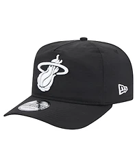 New Era Men's Black Miami Heat Injection Everyday Golfer Adjustable Hat