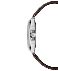 Certina Men's Swiss Ds-7 Brown Leather Strap Watch 39mm