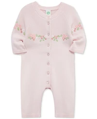 Little Me Baby Girls Cotton Garland Sweater Coverall