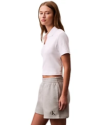 Calvin Klein Jeans Women's Fleece Logo Pull-On Shorts