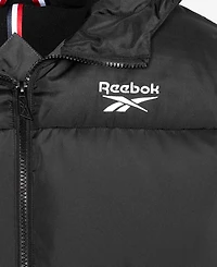 Reebok Big Boys Contrast Yoke Promo Long Sleeve Puffer Jacket