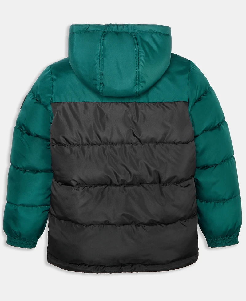 Reebok Big Boys Color Blocked Promo Long Sleeve Puffer Jacket