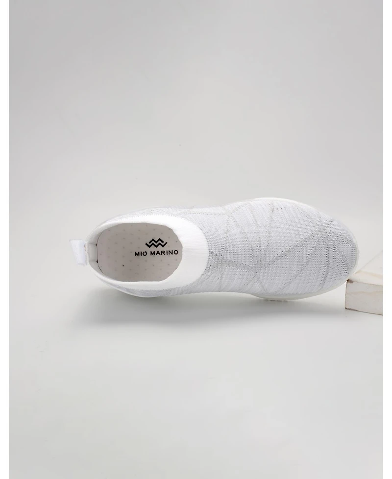 Mio Marino's Women's Casual Slip On Sneakers with Breathable Mesh