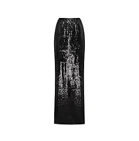 Milla Women's Dramatic fitted sequined maxi skirt