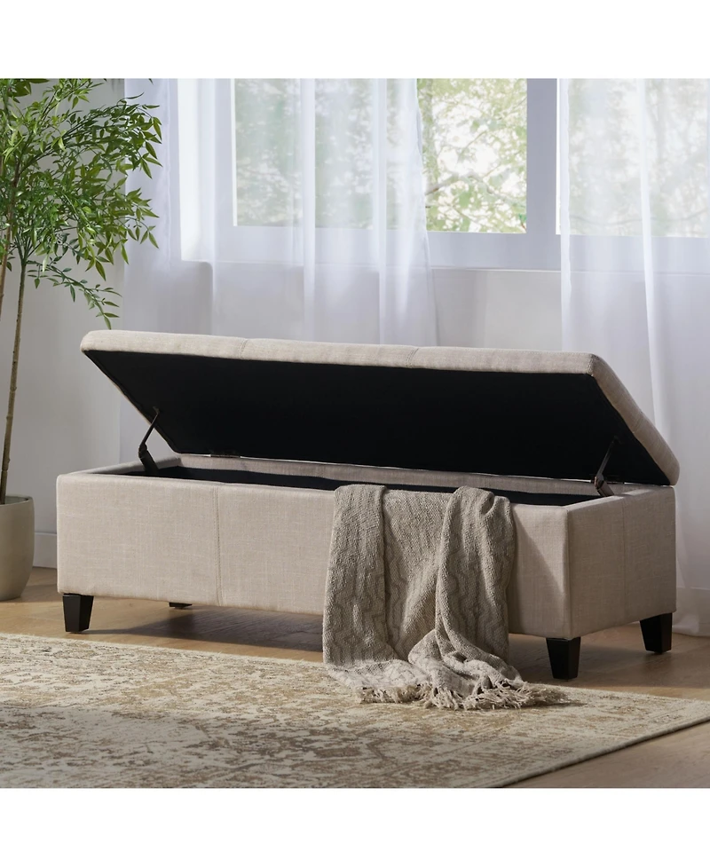 Streamdale Contemporary Storage Ottoman with Upholstered Comfort