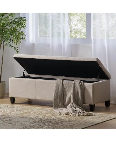 Streamdale Contemporary Storage Ottoman with Upholstered Comfort