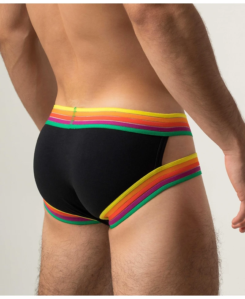 Rounderbum Men's Rainbow Rush Holster Brief